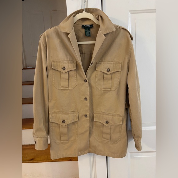 Ralph Lauren Jackets & Blazers - Vintage Lauren Ralph Lauren Safari Jacket Oversized Small khaki